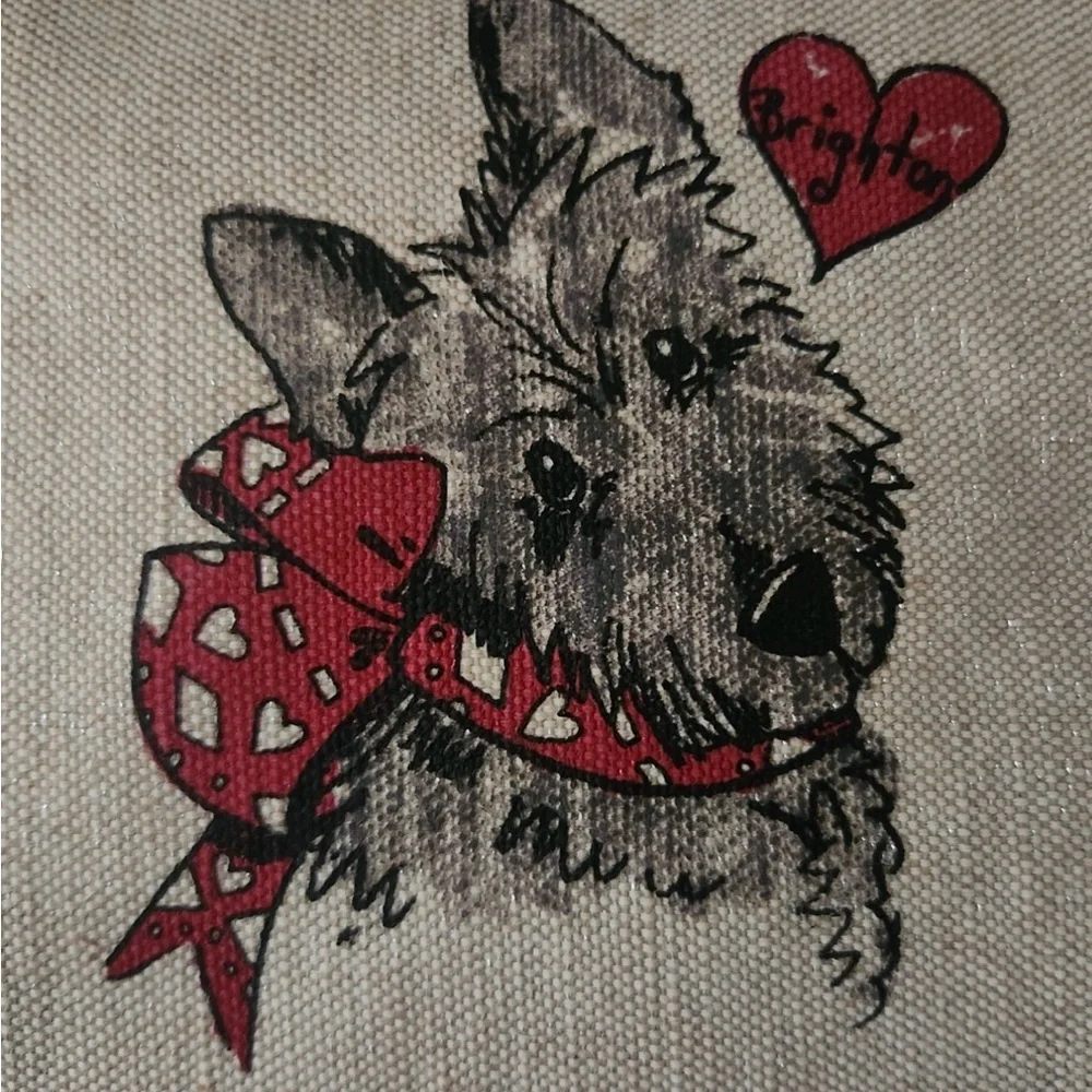 NWT  Brighton "Scottie Dog Crossbody" Canvas Purse/Clutch - Picture 6 of 7